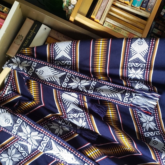 Native World Poncho wool/cotton Ecuador - Picture 4 of 6